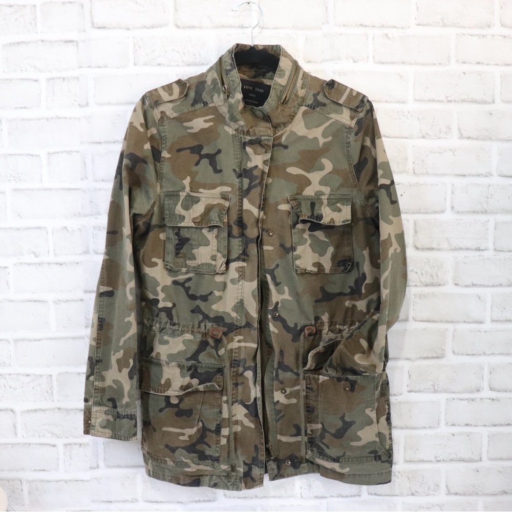 Women's Camo Jean Jacket Size S